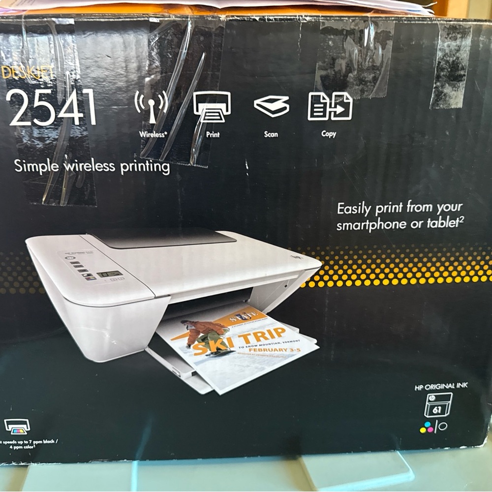 Brand new DeskJet, all in one wireless printer only use a couple times